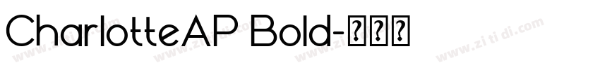 CharlotteAP Bold字体转换